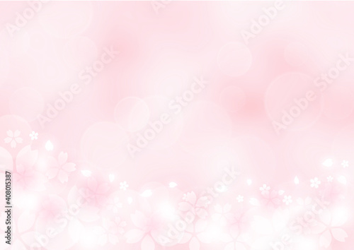 Fototapete 幻想的な桜吹雪とボケ 春のイメージイラスト素材 桜色 Yx2k Fototapete 幻想的な桜吹雪とボケ 春のイメージイラスト素材 桜色 Yx2k
