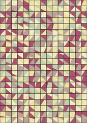 Abstract Geometric Pattern generative computational art illustration