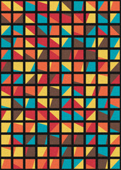 Fototapeta premium Abstract Geometric Pattern generative computational art illustration