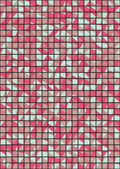 Fototapeta premium Abstract Geometric Pattern generative computational art illustration