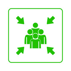 Muster Point sign on ehite background