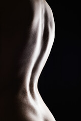Panele Szklane  Silhouette of Nude beautiful body