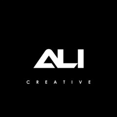 ALI Letter Initial Logo Design Template Vector Illustration - obrazy, fototapety, plakaty