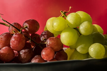 A bunch of grapes