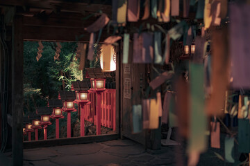 Fototapeta na wymiar Nightscape in Kyoto Japan