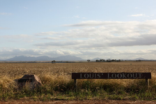 beautiful landscape on rest area called chapman Valley, West coast  Australia, outback, down under