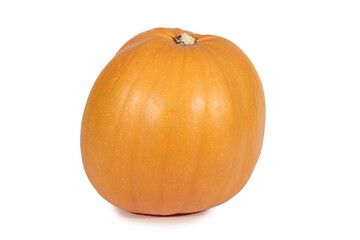 Large pumpkin on a white background. Isolated object