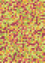Abstract Geometric Pattern generative computational art illustration