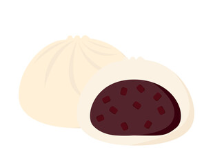 巻き寿司のベクターイラスト 鉄火巻 鮪 Wall Mural Nisi