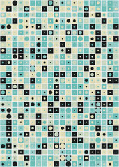 Abstract Geometric Pattern generative computational art illustration