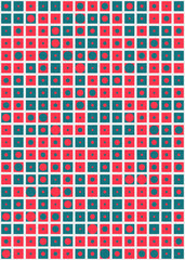 Fototapeta premium Abstract Geometric Pattern generative computational art illustration