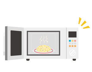 電子レンジのベクターイラスト 家電 焼売 Appliance Wall Mural Applian Nisi