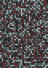 Fototapeta premium Abstract Geometric Pattern generative computational art illustration