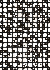 Fototapeta premium Abstract Geometric Pattern generative computational art illustration