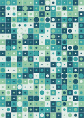 Abstract Geometric Pattern generative computational art illustration