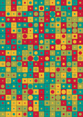 Abstract Geometric Pattern generative computational art illustration