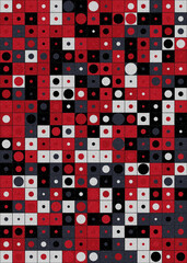 Abstract Geometric Pattern generative computational art illustration