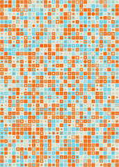 Abstract Geometric Pattern generative computational art illustration