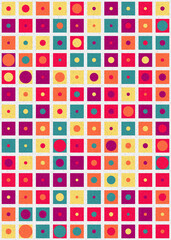 Abstract Geometric Pattern generative computational art illustration