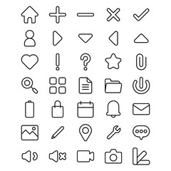 UI icon set, user interface perfect for you website or mobile application 