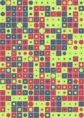 Abstract Geometric Pattern generative computational art illustration