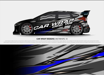 car decal design vector. abstract background for vehicle vinyl wrap
