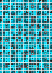 Abstract Geometric Pattern generative computational art illustration