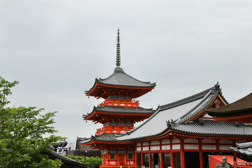 Fototapeta na wymiar Kiyomizu-dera Temple in Kyoto, Japan 