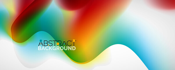 Fluid color gradient abstract background, trendy colorful wallpaper. Vector illustration for placards, brochures, posters, banners and covers