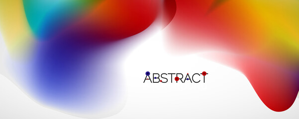 Fluid color gradient abstract background, trendy colorful wallpaper. Vector illustration for placards, brochures, posters, banners and covers