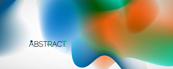Fluid color gradient abstract background, trendy colorful wallpaper. Vector illustration for placards, brochures, posters, banners and covers