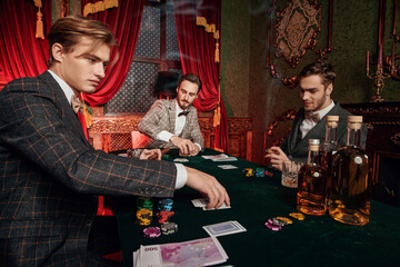 rich men in the casino