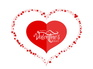 Happy valentine's day heart shape design background