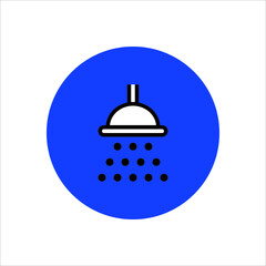 bathroom icon vector color 