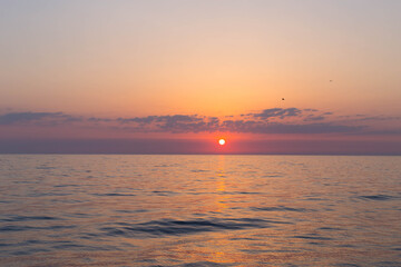 Fototapeta premium sunset over the sea