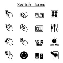 Switch icons set vector illustration graphic design