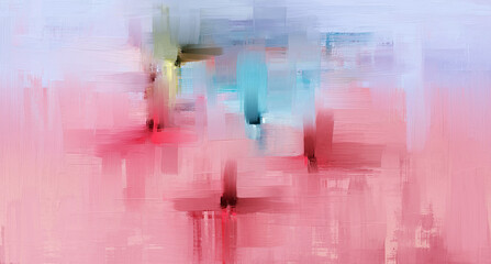 Abstract art background in pastel  colours. Pallette knife pattern, art print, texture of oil paint and canvas