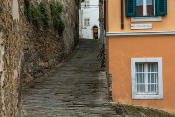 イタリア　トリエステの路地裏