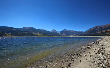 Twin Lakes beach - Rocky Mountains, Colorado