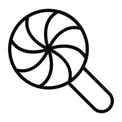 sweet, candy vector line icon