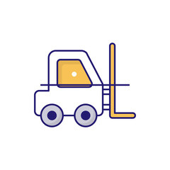 Lifter Vector outline filled icon style illustration. EPS 10 file 