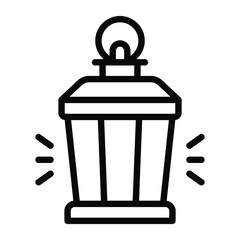 halloween, lantern vector line icon  