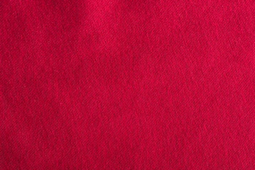 Fototapeta premium Red cotton cloth. Fabric texture, textile background