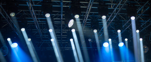 rays of light illuminate the scene