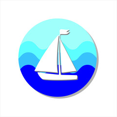 sailing boat on the sea