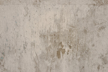 크림색 페인트가 벗겨져서 오래된 벽 배경