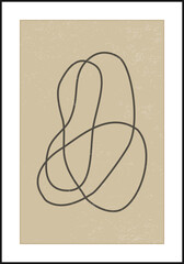 Trendy abstract aesthetic creative minimalist artistic hand drawn composition