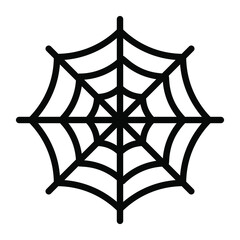 Naklejka premium spider, cobweb, halloween vector glyph icon