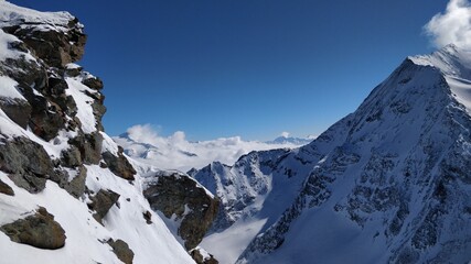 Fototapeta premium swiss mountains in winter