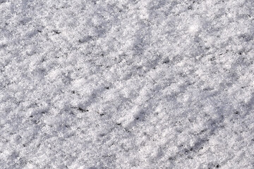 A flat plane covered with snow.